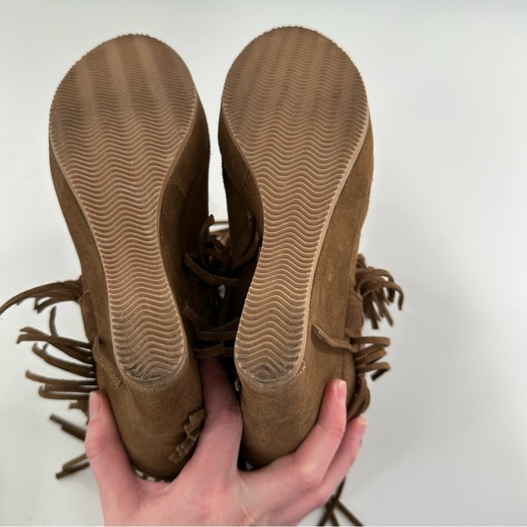 Naughty monkey trixie ankle booties 10 brown suede boho tribal western boots - Picture 8 of 15